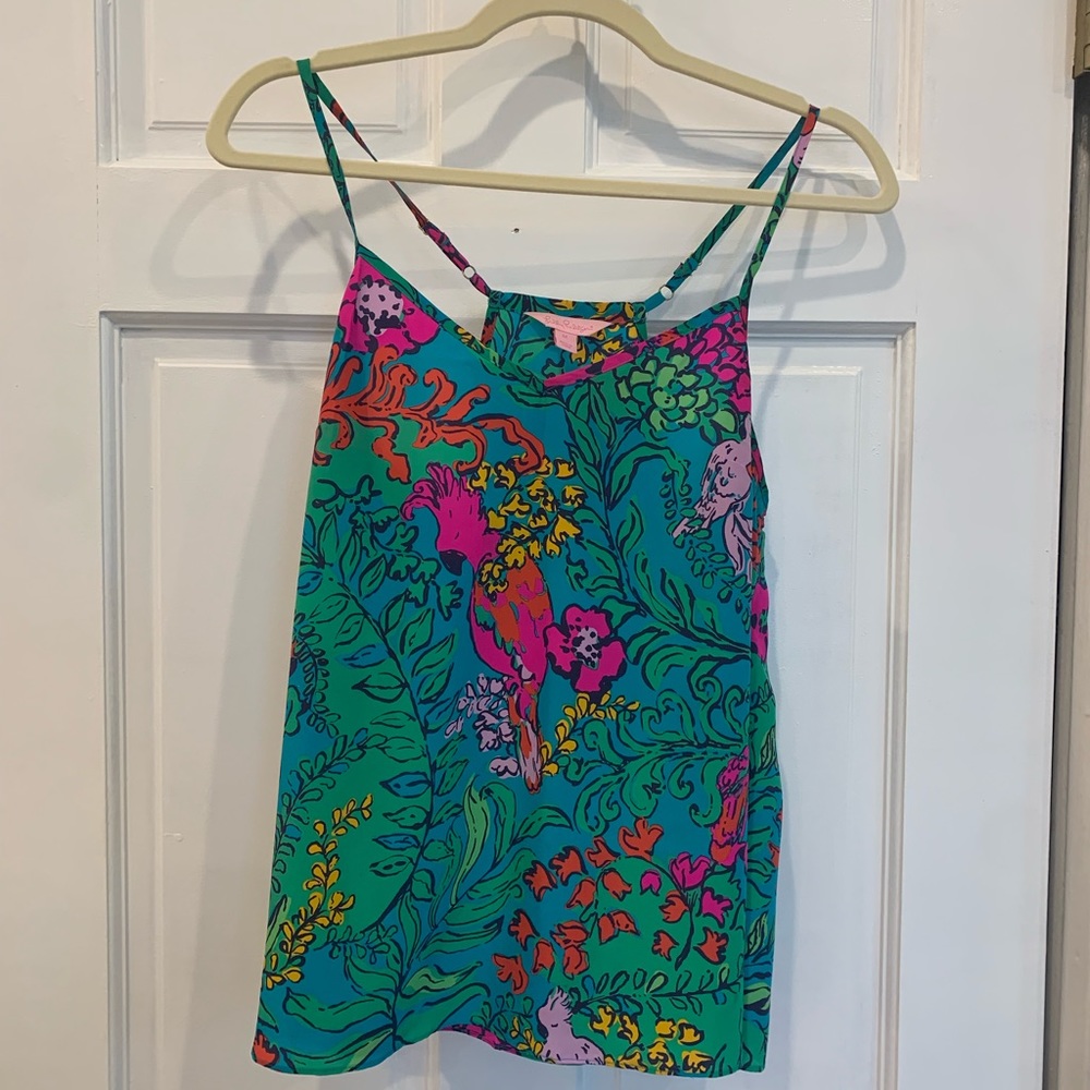 Lilly Pulitzer Printed Dusk Silk Tank